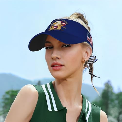 United States 250th Anniversary Hat America Patriotic Visor Caps for Women Men Adjustable Sun Hat - color: Usa 250th Anniversary 14