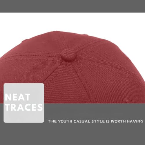 Docker Cap XXL Brimless Hat Oversize Retro No Brim Hats Plus Size Snapback Beanie - color: Red