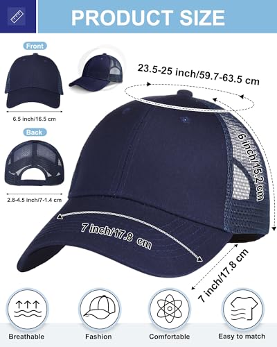 Coume 12/16/20/24 Pcs Mesh Hat - color: Navy Blue