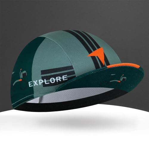 Cycling Cap for Man and Woman Cycling Hat Under Helmet-Polyester Breathable Sweat Absorbent - color: Bplan-21