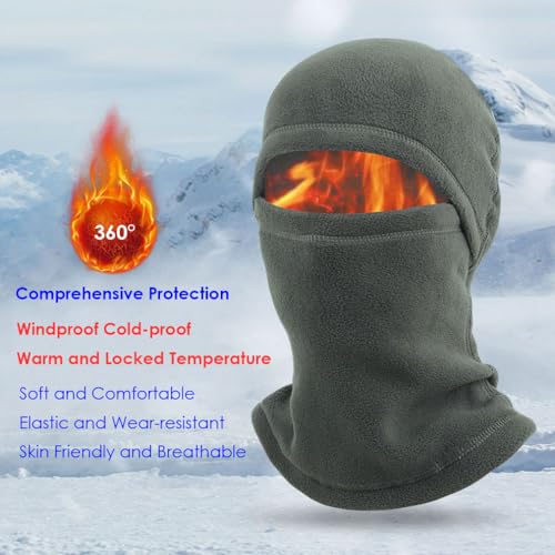 Ski Mask Fleece Balaclava Warm Winter Face Mask Men Shiesty Mask Women Motorcycle Thermal Fleece Face Cover for Cold Weather - color: Royal Blue
