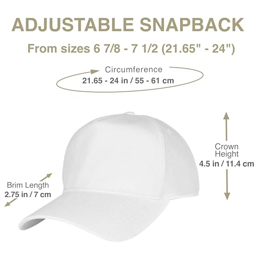 E BY ELIDAN A-Frame Trucker Hat, 5-Panel Blank Snapback - color: White