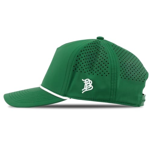 Branded Bills Bare Curved 5 Panel Rope Hat for Men - color: Kelly Green