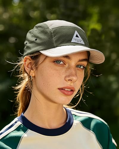 Clakllie Quick Dry Short Brim Cap for Men Lightweight 5 Panel Running Hat Water-Repellent Baseball Cap Outdoor Hiking Hat - color: Bs265p07-beige