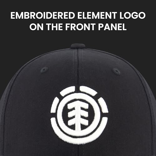 Element Unisex Adult Element Baseball Hat, Adult Flex Fit Active Sport Cap with Curved Brim - color: Black