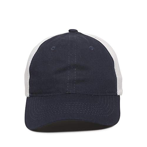 Outdoor Cap Garment Washed Meshback Cap - color: True Navy/White