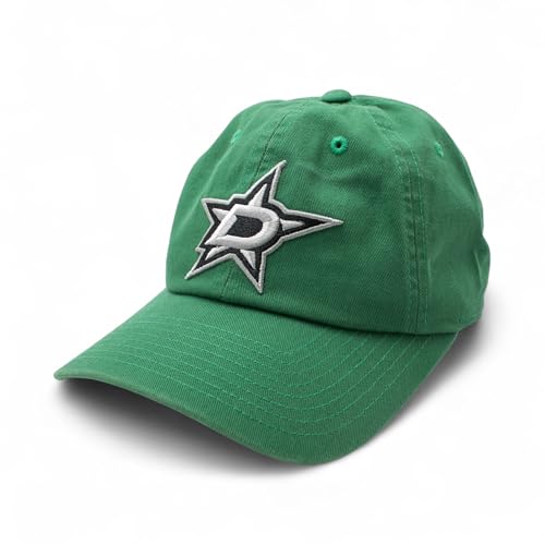 AMERICAN NEEDLE Unisex Officially Licensed NHL National Hockey League Adjustable Buckle Strap Baseball Hat - color: Greenwicheather Green