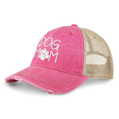 CHOK.LIDS Washed Trucker Hat Unstructured Distressed Pigment Dyed Cap - color: Tc102 Hot Pink