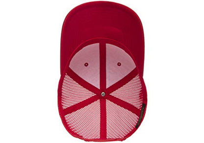 Yupoong Yp Classics Retro Trucker Cap - color: Red, size: One Size, style: Single