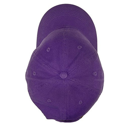 Falari Classic Baseball Cap Dad Hat 100% Cotton Soft Adjustable Size - color: Dark Purple