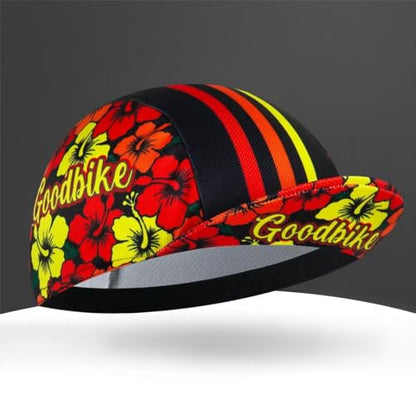 Cycling Cap for Man and Woman Cycling Hat Under Helmet-Polyester Breathable Sweat Absorbent - color: Flo-4