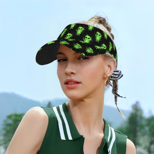 Leopard Print Sunscreen Visor Cap Adjustable Empty Top Outdoor Sports Hat - color: 8