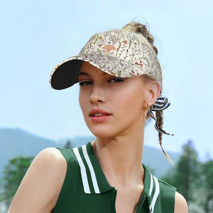 Gianlaima Funny Golf Sun Visor Hat for Women Men - color: Black7