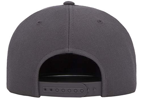 Flexfit Unisex Adult Yp Classics Premium Snapback Cap – 2-Tone - color: Dark Grey