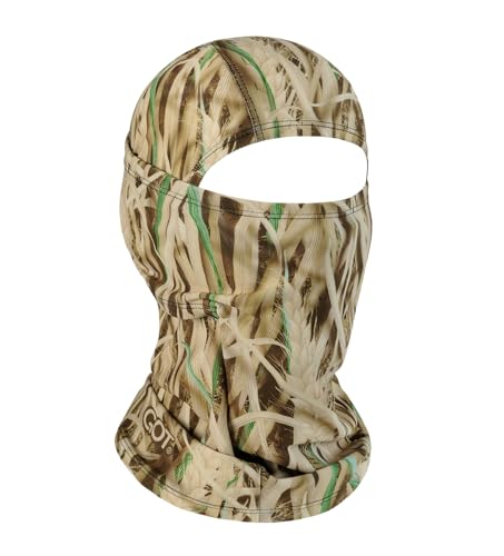 UPF 50+ Balaclava Ski Mask for Men Women - UV Face Mask Motorcycle Shiesty - color: Grass Blades