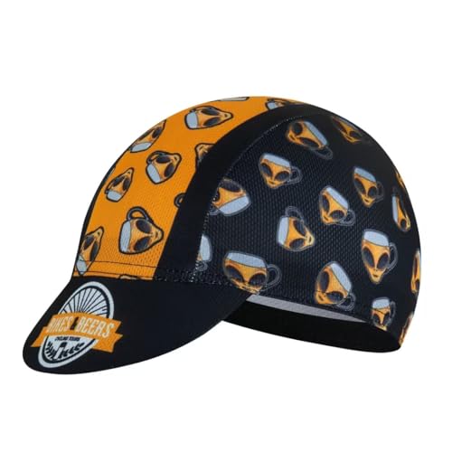Cycling Cap for Man and Woman Cycling Hat Under Helmet-Polyester Breathable Sweat Absorbent - color: Bee-6