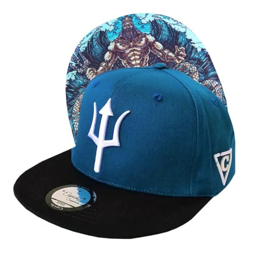Capiche [99+ Variations] Special Series Snapback Cap - One Size Unisex Men - color: [Ancient Greek] Poseidon