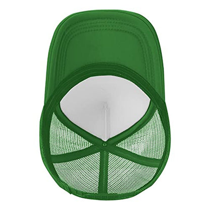 Mens Twisted Trucker Hat Mesh Snapback Adjustable Baseball Cap - color: Green