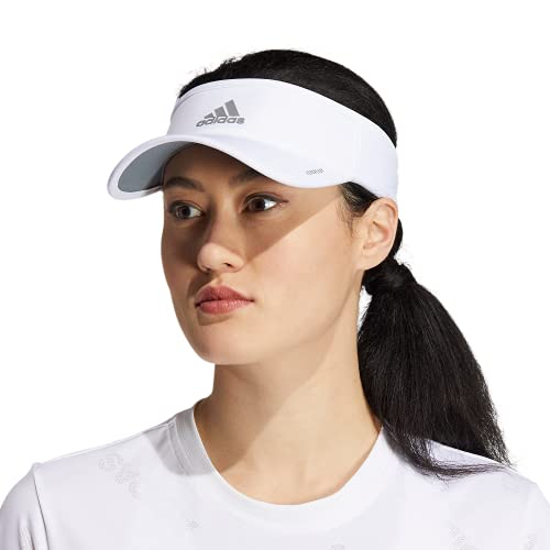 adidas Womens Superlite 3 Visor Casual - Black - color: White/Silver Reflective/3