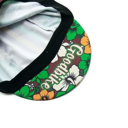 Cycling Cap for Man and Woman Cycling Hat Under Helmet-Polyester Breathable Sweat Absorbent - color: Flo-8