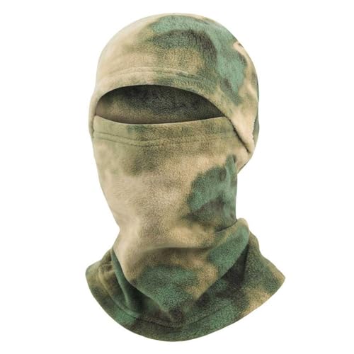 Ski Mask Fleece Balaclava Warm Winter Face Mask Men Shiesty Mask Women Motorcycle Thermal Fleece Face Cover for Cold Weather - color: Green