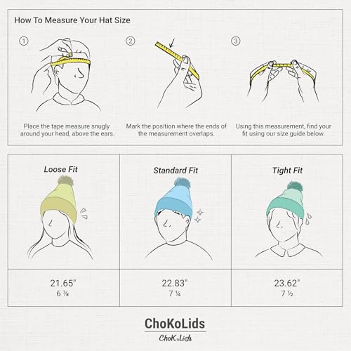 Pom Pom Beanie Cuffed Knit Winter Hat Skull Cap Striped Novelty Men Women - color: (Camel)
