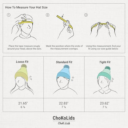 Pom Pom Beanie Cuffed Knit Winter Hat Skull Cap Striped Novelty Men Women - color: (Camel)