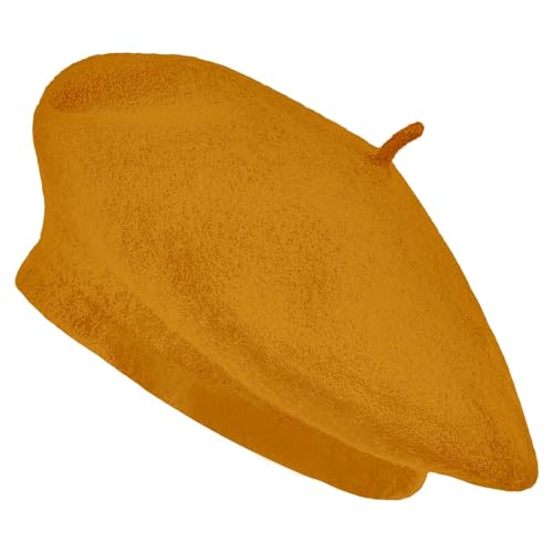 Jolbndcv 6PCS Beret, French Beanie, Outdoor, Winter, Fashion Lady Hat - color: Ginger