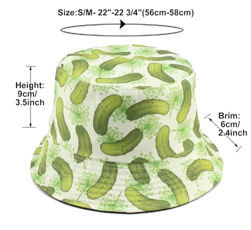 Quanhaigou Bucket Hats Unisex Summer Travel Beach Fisherman Cap for Men Women Teens - color: Green