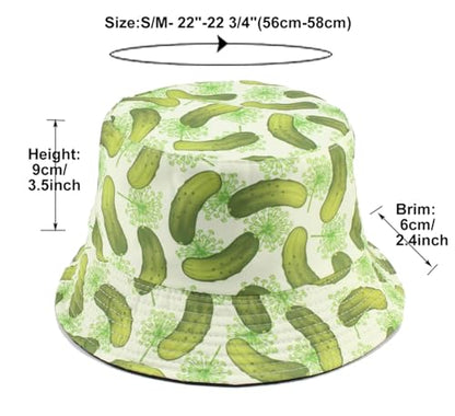 Quanhaigou Bucket Hats Unisex Summer Travel Beach Fisherman Cap for Men Women Teens - color: Green