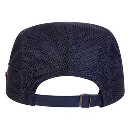 Newsboy Cap, Mesh Summer Flat Cap, Summer Hats for Men - color: Navy