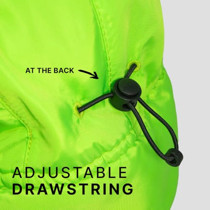 Waterproof Winter Trapper Ushanka Hat Ear Flap Chin Strap, Russian Style - color: Arctic (Neon Lime)