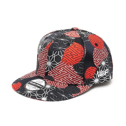 Japanese Kimono Baseball Cap for Men, Snapback Flat Brim Hat - color: 010, size: X-Large