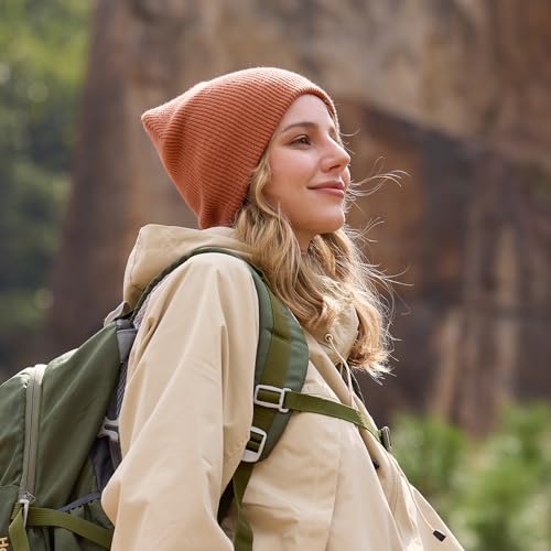 OUTDOOR SHAPING Unisex Knit Beanie Hat - Warm Durable Soft Skull Cap for Men & Women - color: Combo D