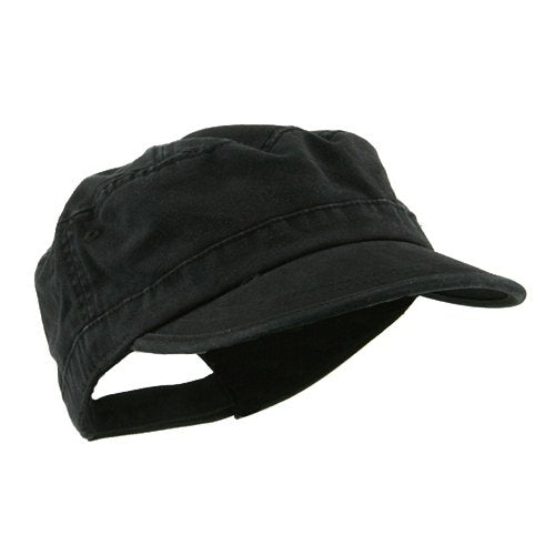 e4Hats.com Enzyme Regular Solid Army Caps - color: Black