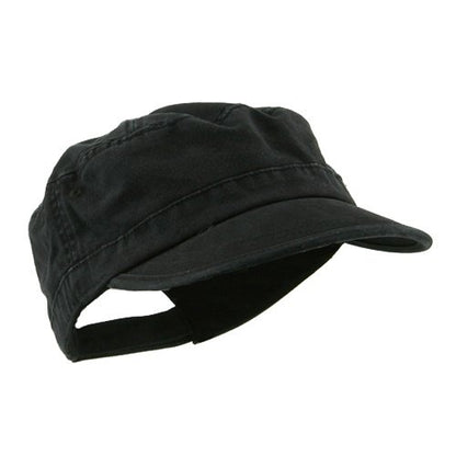 e4Hats.com Enzyme Regular Solid Army Caps - color: Black