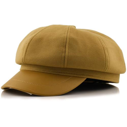 Newsboy Caps Fall Hats for Women Fashionable Vintage - color: T2-c-khaki