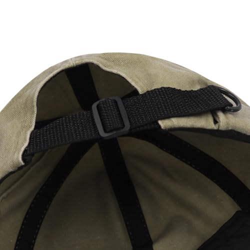Cute Cat Ear Beanie Hats for Women Men Washed Cotton Brimless Docker Cap Retro Rolled Cuff Skull Cap - color: Khaki