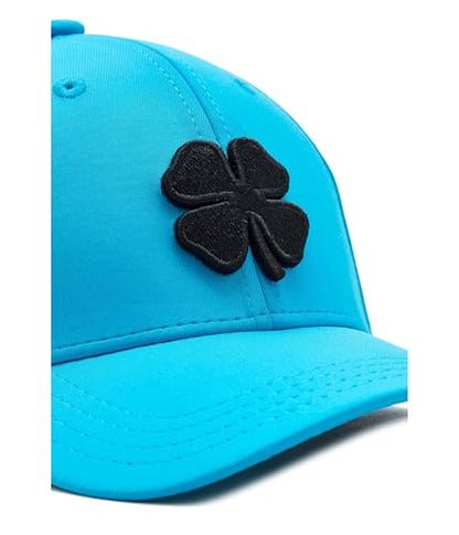 Black Clover Premium Flex Cap - color: Azure Blue Hat/3d Black Clover, size: Small-Medium
