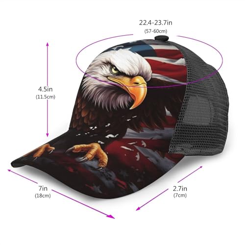 Funny Baseball Hat for Women Men, Dad Cap Trucker Hat Adjustable Fit for Summer Sport Travel Beach - color: Pattern - 7