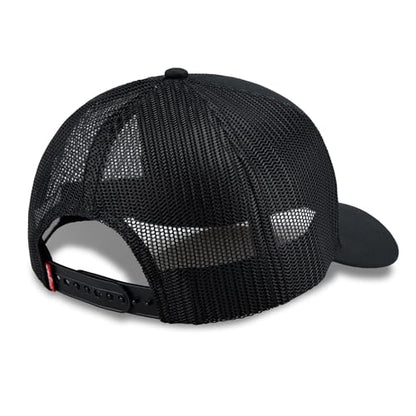 Levi's Men's Classic Style Logo Trucker Hat - Adjustable Lightweight - color: Black