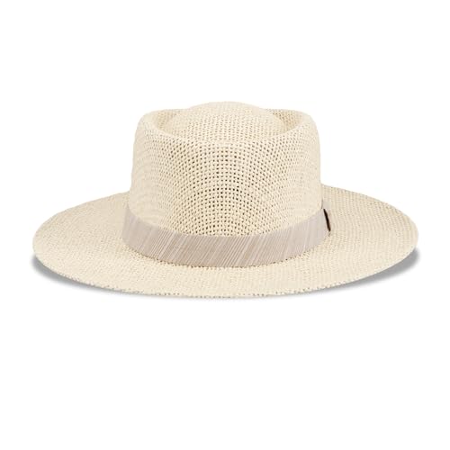 Dockers Men's Straw Fedora and Panama Hat - color: Textured Khaki, size: Large-X-Large