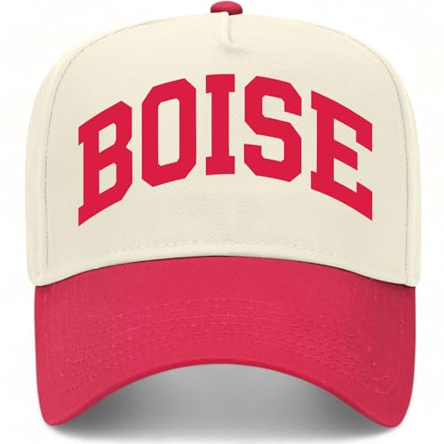 Boise Collegiate Hat - color: Red/Natural