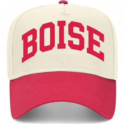 Boise Collegiate Hat - color: Red/Natural