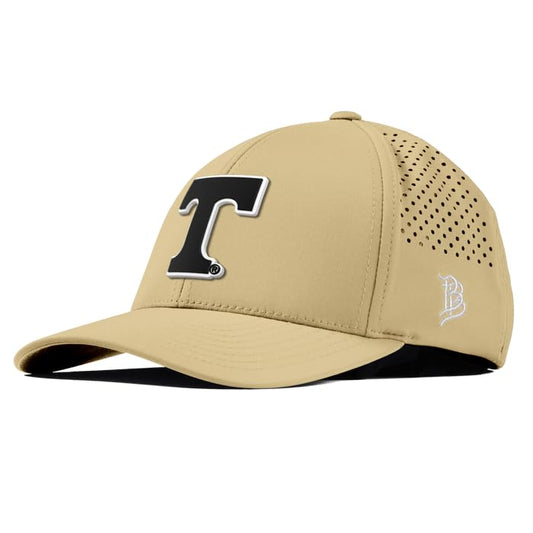 Branded Bills Officially Licensed NCAA x Curved Performance Vintage Team Logo Hat for Men - color: Desert