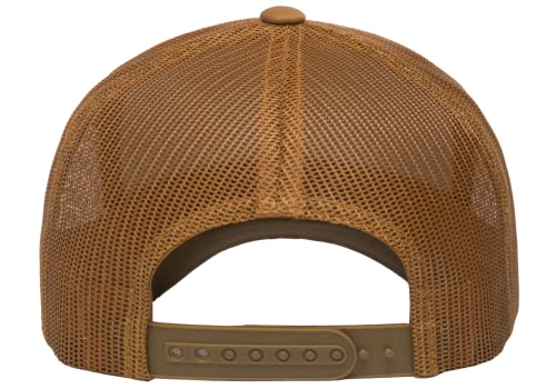 L2K Classics Plain Trucker Mesh Cap Baseball Cap - Mens Hats Trucker Hats for Men - color: Caramel