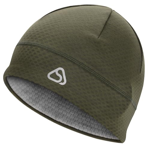 Skull Cap for Men Women Unidirectional Moisture Absorption & Sweat Wicking Quick-Dry Running Hat Beanie, Thermal Helmet Liner - color: Green