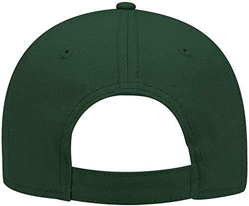 Ashen Fane 6 Panel Structured Low Profile Superior Cotton Twill Basic Baseball Hat - color: Dark Green