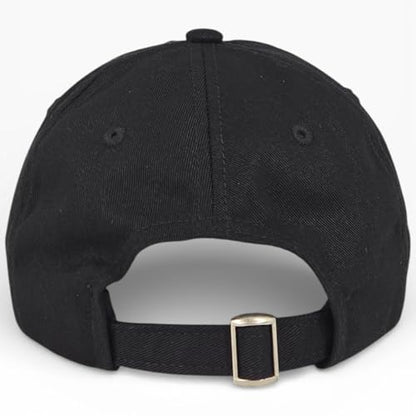 E BY ELIDAN New York Hat, Embroidered Cotton Dad Hat, Adjustable NYC Cap - color: Black