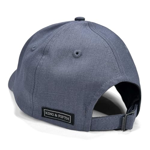 Gym Baseball Hats for Men by King & Fifth, Workout Hat, Low Profile Caps - color: Steel Blue Menswear, size: Large-X-Large
